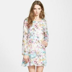 Nordstrom Tildon Floral Long Sleeve Shift Dress